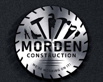 Custom Construction Business Logo Design (All Editable Files)