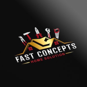 Custom Construction Logo Design: Handyman & Home Repair