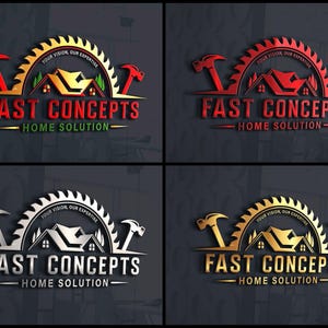 Construction Logo, Real estate logo, handyman logo, Home Logo, House Logo, cleaning logo, contractor logo, property logo, home builder logo