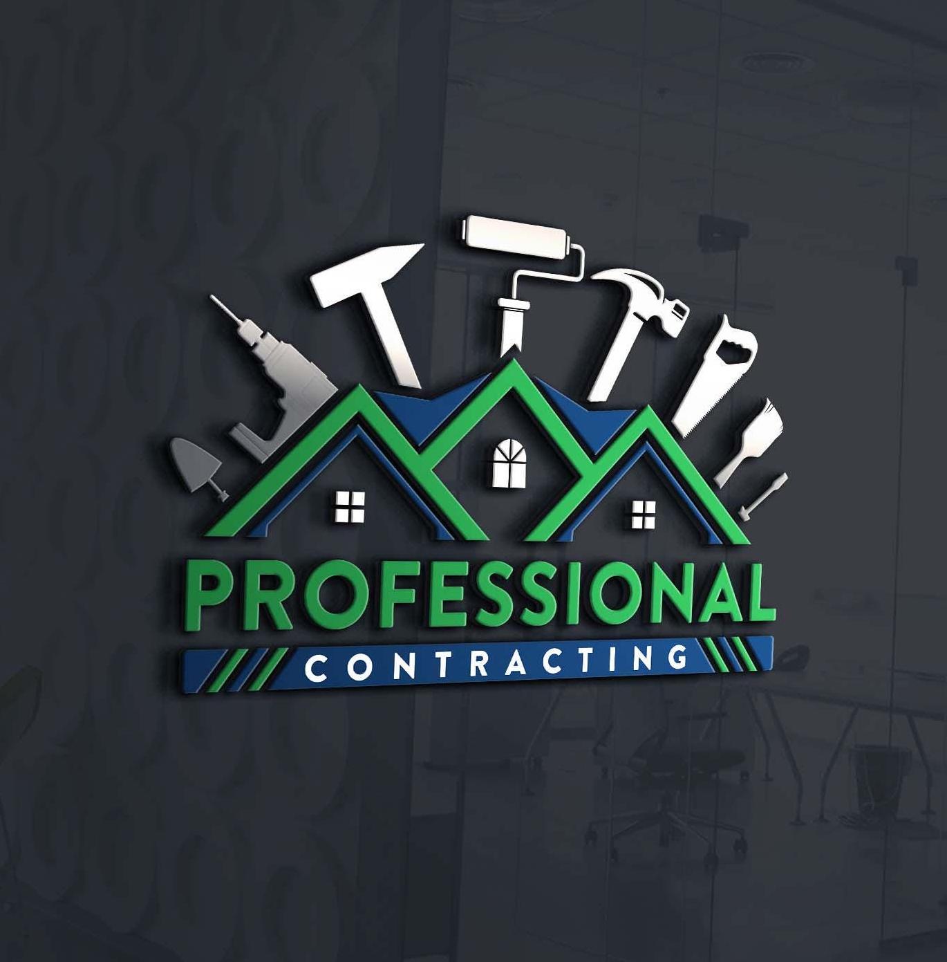 Custom Construction Logo Design: Building, Repair, Contractor (digital ...