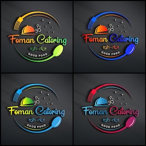 Modern Restaurant Logo Design: Catering, Cuisine, Chef (AI, EPS, SVG)