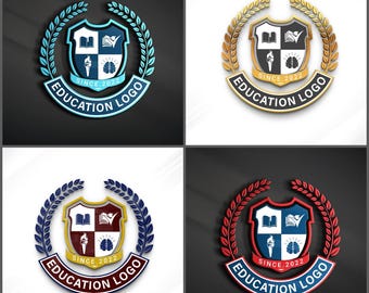 Custom Education Logo Design: School, University, Preschool