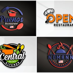 Custom Restaurant Logo Design: Food Business Branding