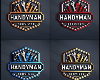 Custom Handyman Logo Design: Construction & Home Remodeling
