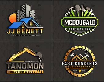 Custom Construction Logo Design: Handyman, Real Estate, and More