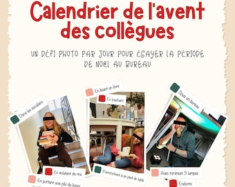 Calendrier de l avent entre collègues
