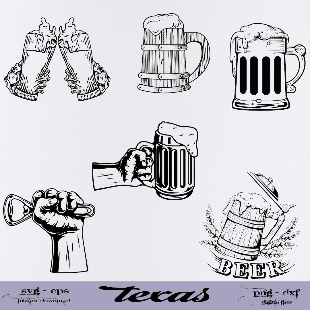Beer Mug Svg, Alcohol Svg, Beer Mug Png, Beer Clipart, Wine and Beer