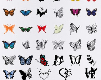 Butterfly Svg, Svg Bundle! Butterflies Papercut Template,Butterfly laser cut, Butterfly Cut File, Paper Cut Out, for Silhouette, Cricut