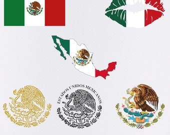 Mexico SVG, Mexico Coat of Arms SVG, Eagle svg, Mexico Flag Svg, Mexican Seal, Mexico Flag Clipart, Cricut Cut File, Png, Eps, Dxf, Jpg, Svg