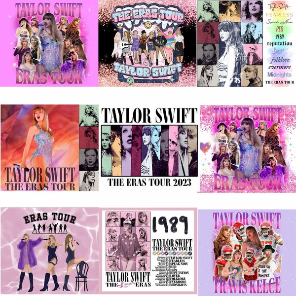 20 Taylor Swift Tumbler Wrap Bundle,Swiftie Wraps, Swiftie PNG, Swiftie Merch, Swiftea, Eras Tour, Lover, Red, 1989