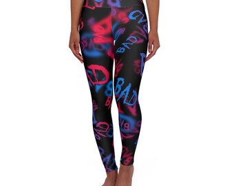 Leggings da yoga a vita alta (AOP)