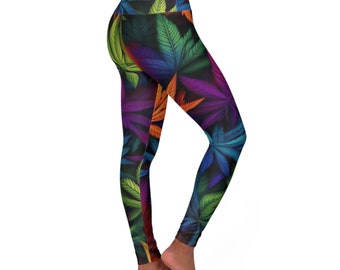 Leggings de yoga de cintura alta (AOP)