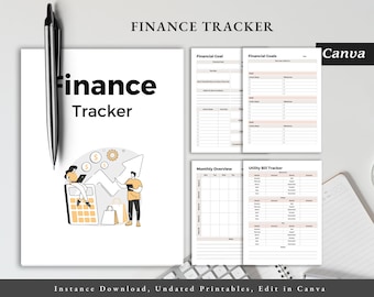 Finance Tracker Organizer, Expense Tracker Journal, Budget Planner, Money Management Book, Financial Tracker