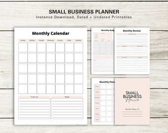 Small Business Planner, 2022 Weekly Organizer, Daily Agenda, Productivity Tracker, Entrepreneur Gift