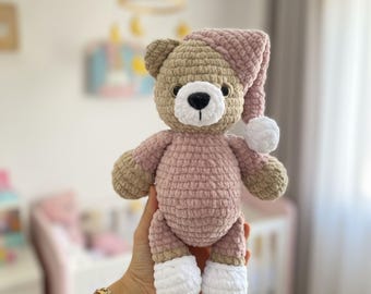 Hanmade Crochet  Bear, Amigurumi Bear Plush Toy,Handmade Kids For Gift