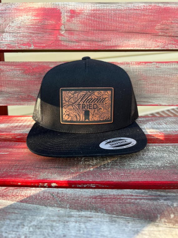 Mama Tried Tooled Look Yupoong 6006 Hat - Etsy