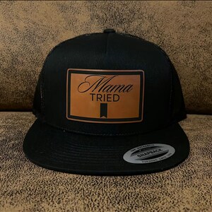 mama tried leatherpatch hat