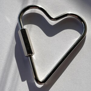 chrome heart keychain with custom engraving option by Babes Hardware