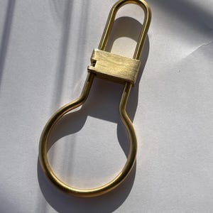 ユニークな真鍮キーリング、クイックロックユーティリティキーチェーンクリップフック、高級キーホルダー、刻印入りキーチェーン、新築祝いのギフト、日常持ち歩き