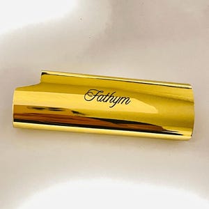 Individuell eingraviertes Bic-Feuerzeugetui - Personalisierte Goldmetall-Feuerzeughülle für Bic J6-Feuerzeuge, Goldmetall-Feuerzeughülle, Feuerzeughalter