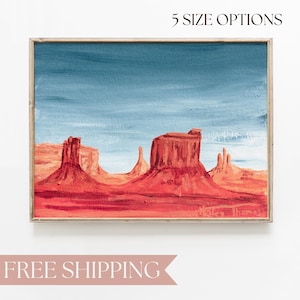 Desert Landscape Art for living room wall art southwest original painting desert art print for office landscape painting of Arizona decor