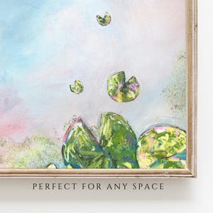 water lily drawing for kids room wall art print