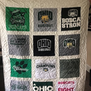 Edredón de recuerdos, edredón de camisetas, edredón de duelo, edredón