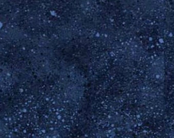 Dark Blue Spatter, Wilmington Fabrics, Quilters Cotton, Yardage