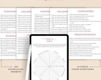 Journal Prompts for Self Discovery, CBT Journal Prompts,Daily Journal Prompts,Mental Health Journal,Journaling Worksheets,Reflective Prompts