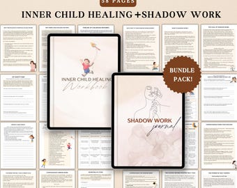 Shadow Work & Inner Child Healing, Spiritual and Emotional Healing, Self-Discovery Journalling Prompts, Childhood Trauma CBT Therapy Tools
