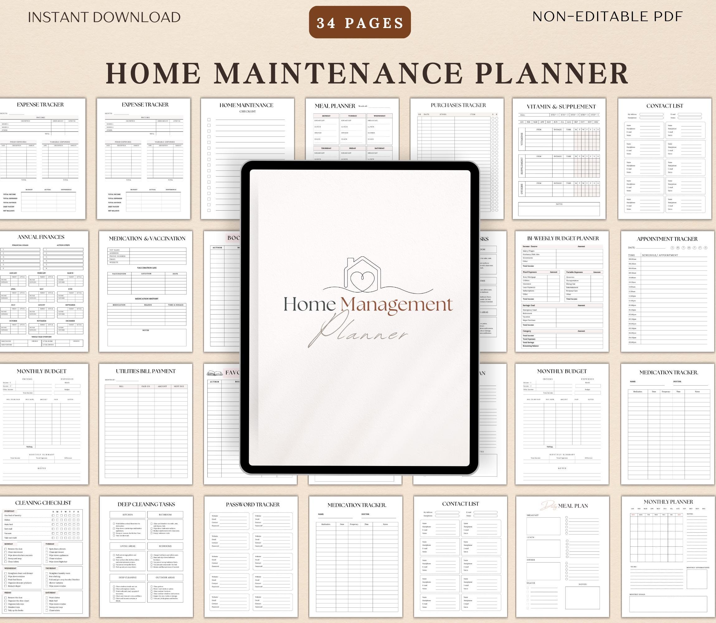 Ultimate Mom Planner BUNDLE, Mom Life Planner, Home Management ...