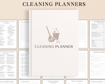 ADHD Cleaning Planner Bundle, Printable Master Cleaning Checklist, Deep Cleaning Schedule,Home cleaning, Declutter Planner, Chore Chart PDF