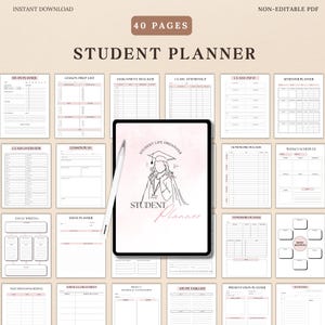 Printable Student Planners, Academic Planners, College Planners ...