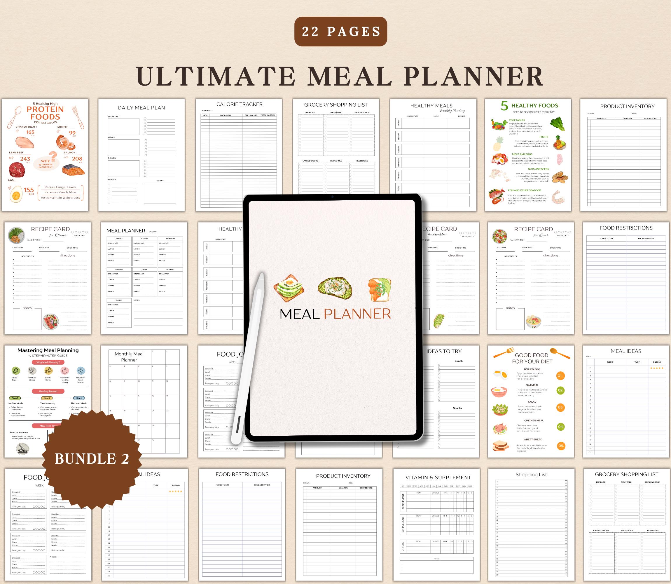 Home Management Binder, Household Planner BUNDLE, Cleaning Schedule ...