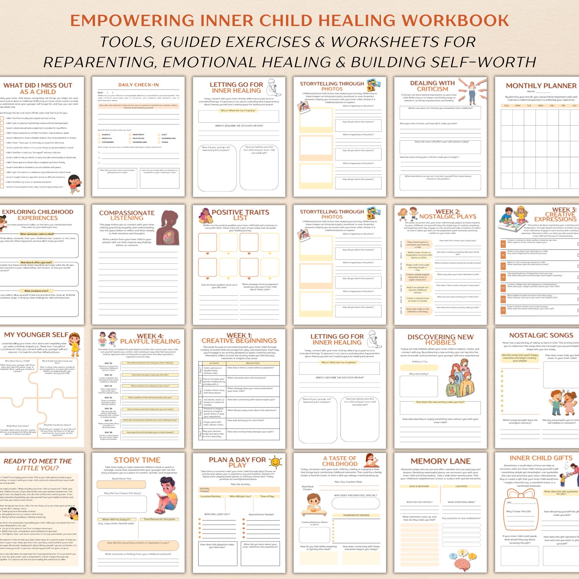 Inner Child Planner, Attachment Styles, Core Wounds, Abandonment ...