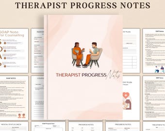 Therapy Progress Note Templates, Therapy Intervention Counselor Cheat Sheet, Therapist Worksheet, Counseling Notes, Therapy Session Toolkit