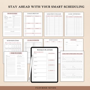 Printable Student Planners, Academic Planners, College Planners ...