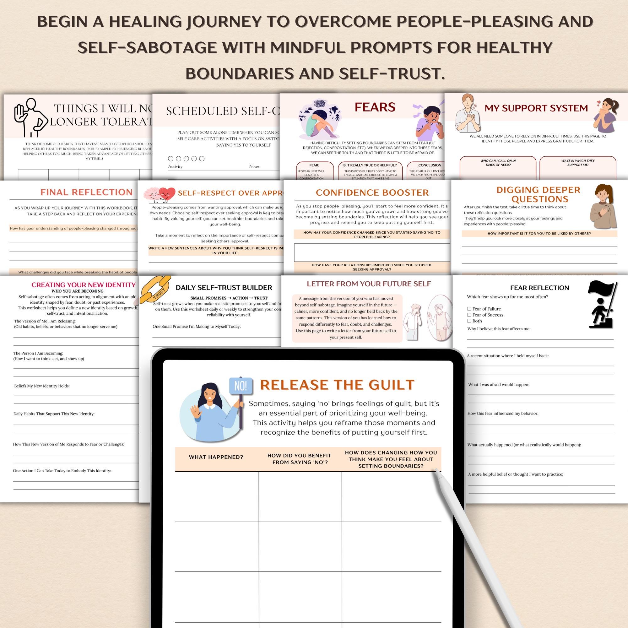 Stop People Pleasing + Setting Healthy Boundaries & Self Sabotage ...