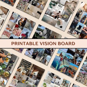 Kit Quadro de Visão 2026, Colagem de Parede para Quadro de Visão, Painel de Inspiração, Diário de Manifestação, Quadro dos Sonhos, Lei da Atração, Imagens para Quadro de Visão em PDF
