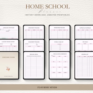 Printable Homeschool Planner, Homeschool Lesson Planner, Academic Planner, Teacher Homeschool Schedule, Homeschool Planner Page, Lesson Plan