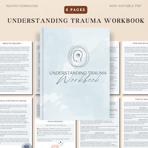 Trauma Workbook for Teens and Adults, Fight Flight Freeze Fawn Response, Trauma Worksheets CBT for Teens, Trauma Symptoms, Mental Health PDF
