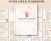 Inner Child Healing Workbook, Emotional Healing, Reparenting Worksheets, Childhood Trauma Therapy Tools, Core Wounds and Abandonment Healing