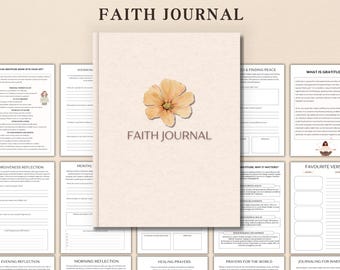 Faith Journal, Prayer Journal, Prayer Planner, Scripture Journal, christian journal, Bible Study Planner, Bible Prayer, Bible Study Journal