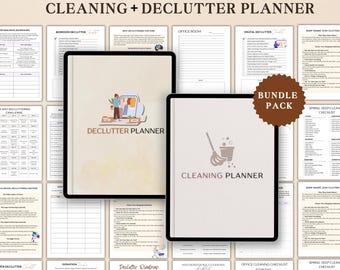 Planificador de limpieza y orden para personas con TDAH, lista de verificación para la limpieza del hogar, lista de verificación para el orden del hogar, planificador de hogar para personas con TDAH, PDF de gestión del hogar
