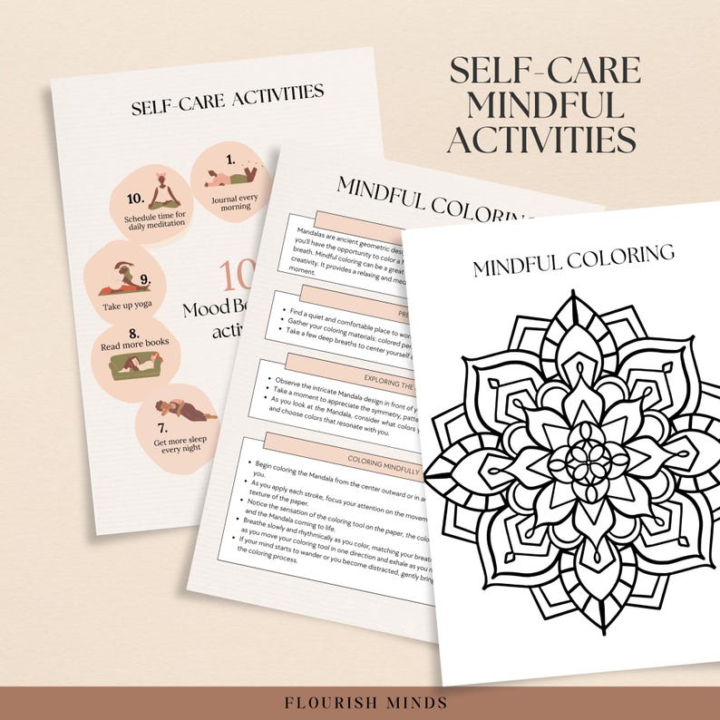 Self-care Journal, Self Care Wheel Printable,self-care Journal Prompts ...