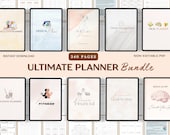 Ultimate Planner Bundle, Cleaning & Declutter planner, Life Binder, Productivity, goal, fitness, finance self-care planner, life planner PDF