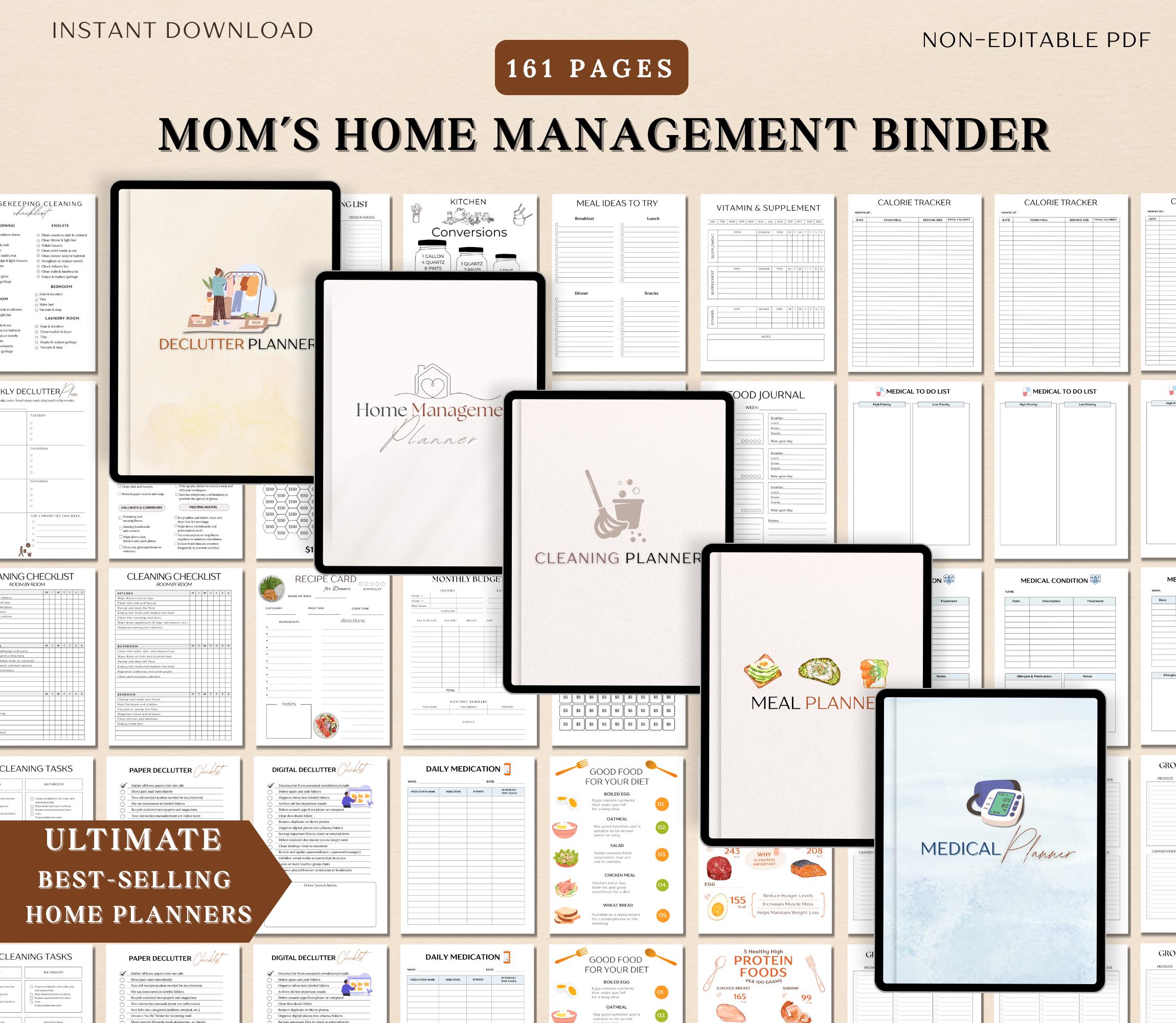 Ultimate Mom Planner BUNDLE, Mom Life Planner, Home Management ...