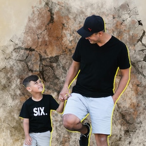 Arte mural "Momento de padre e hijo": un vínculo conmovedor, tomados de la mano, un regalo emotivo para el Día del Padre, póster de amor familiar