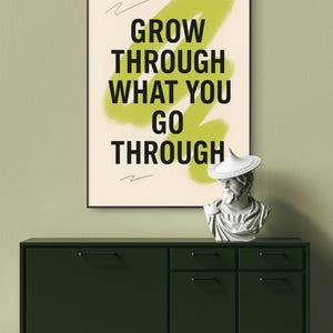 Set di stampe da parete motivazionali, poster ispiratori, arte da parete verde, affermazioni positive, decorazione per ufficio, regalo per laurea, studente