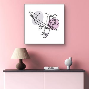 Chic Minimalist Wall Art Poster, Modern Home Decor, Fashion Art Print, Gift for Her, Stylish Living Room Decor, Feminine Wall Art